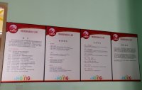 幼兒園4塊刊板：紅纓簡(jiǎn)介、專家隊(duì)伍、幼兒園簡(jiǎn)歷、特色教育