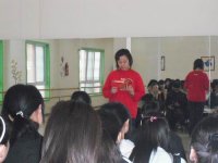 這是戴園長第一次為荊州學(xué)院的大二的學(xué)生們講解紅纓理念